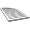 Ekena Millwork Quarter Round Top Right Surface Mount PVC Gable Vent w/ 2"W x 1-1/2"P Brickmould Frame, 20"W x 40"H GVPQR20X4002SN - alternate 5